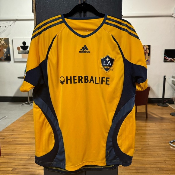 Other - Adidas LA Galaxy Yellow Soccer Jersey